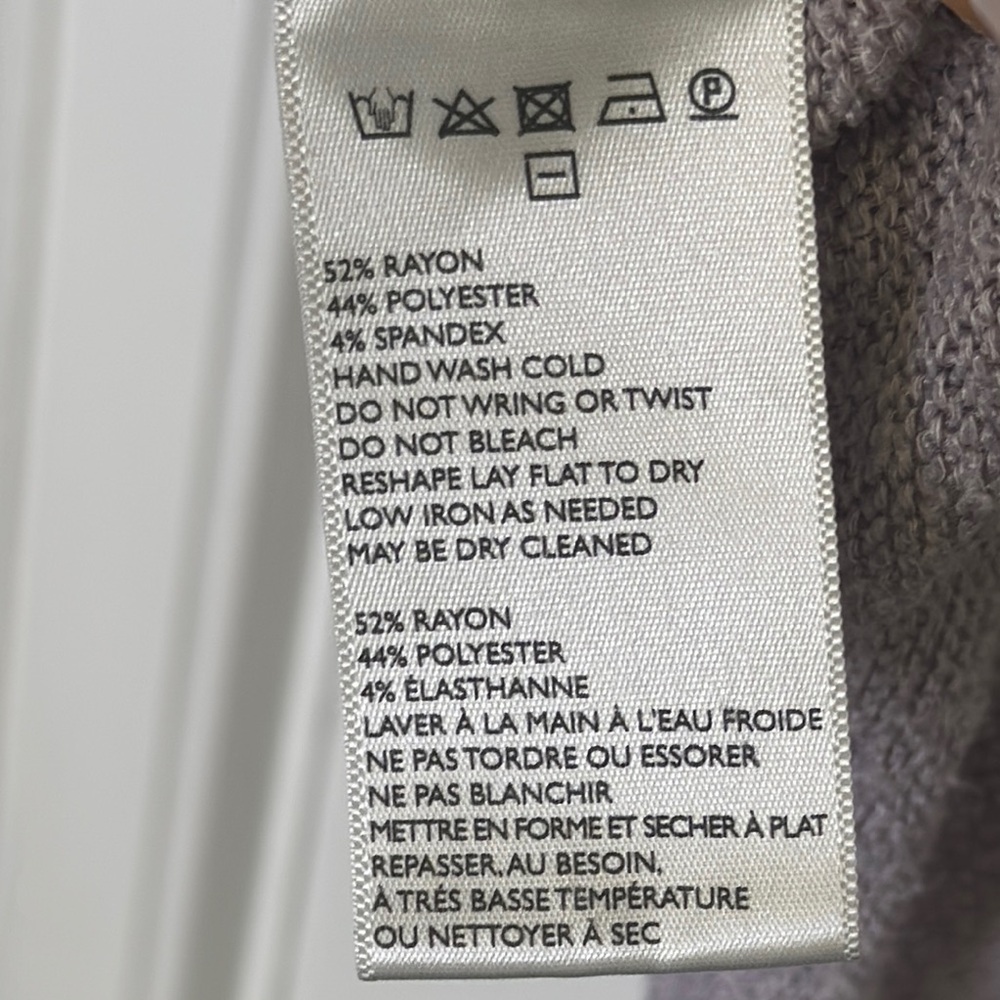 Anthropologie Gray Sleeveless Peplum Tank Top - Picture 7 of 7